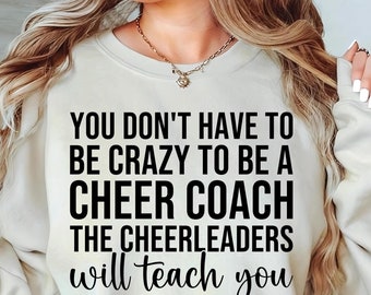 Funny Cheer Coach SVG: Cheerleading Shirt Design (Digital Download)