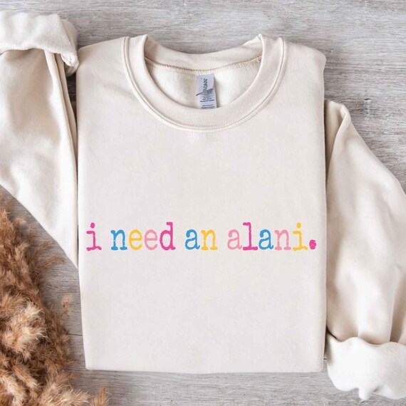 I Need An Alani Shirt SVG PNG, Vintage Coquette Embroidered Text Summer Graphic Tee Design, Digital Download for Cricut and Silhouette