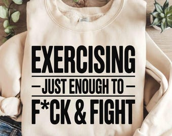Diseño divertido de camiseta de gimnasio en formato SVG y PNG, con frases sarcásticas sobre fitness (descarga digital).
