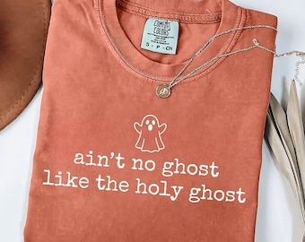 Ain't No Ghost Like The Holy Ghost Png Svg, Christian Halloween Png, Jesus Ghost Png, Boho Fall Png, Halloween Faith Design Download