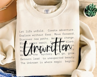 Inspirational Quote SVG PNG | Unwritten Words Design (Digital Download)