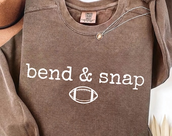 Bend And Snap SVG PNG, Funny Football Quote Shirt Design, Minimalist Game Day Sublimation, Trendy Football Mom PNG, Touch down Game Day Png
