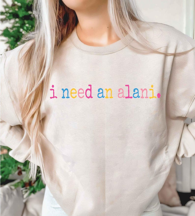 Necesito un diseño PNG/SVG de Alani, diseño retro veraniego, gráfico para camiseta con ambiente playero (descarga digital). imagen 2