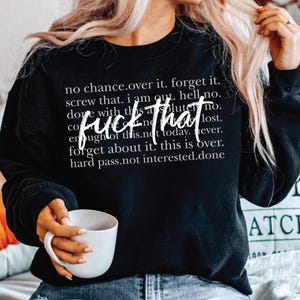F*ck That PNG SVG, Funny Sarcastic Saying, Adult Humor Sublimation, Mental Health Quote, Witty Digital Design for Shirts & Mugs