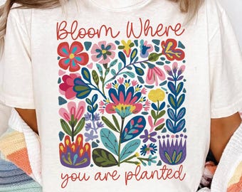 Floral Western Design: Bloom Where You Are Planted - PNG SVG (Digital Download)