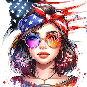 Patriotic | PNG | 4th of July | American| Sublimation Design | Independence Day Fashion Clipart | Instant Download |