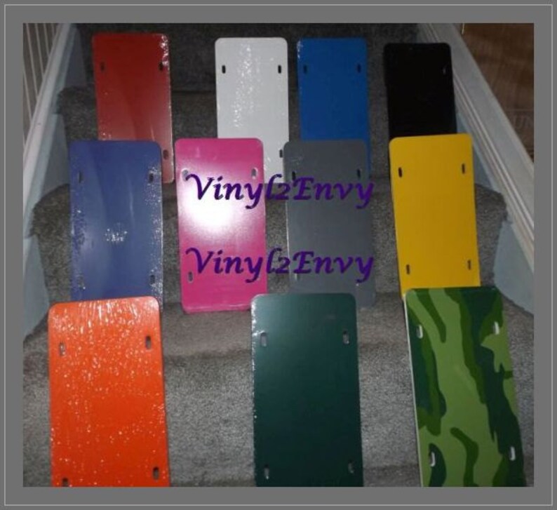 Personalized License Plate Car Decal Vinyl Car Decal Etsy