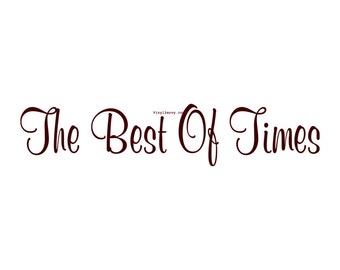 The Best of Times - Vinyl Wall Decal - Wall Decor, Wall Stickers, Wall Quotes, Photo Collage, Living Room