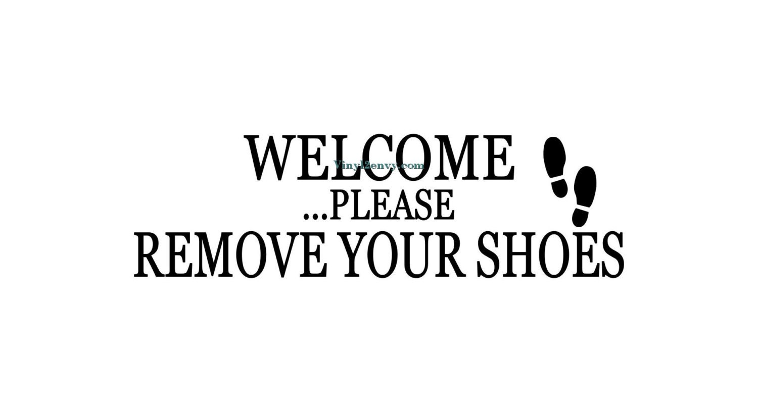 Metallic Gold Welcome.Please Remove Your Shoes Vinyl Wall Decal Metallic Gold Welcome.Please Remove Your Shoes Vinyl Wall Decal