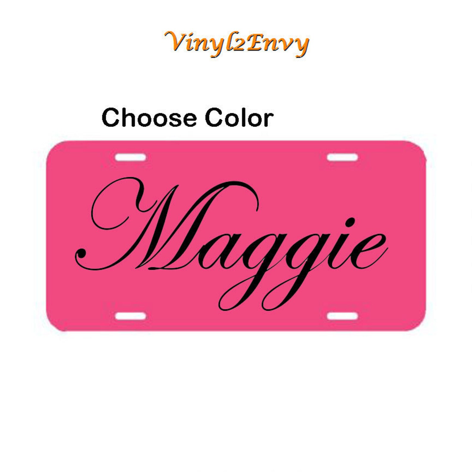 Personalized License Plate Car Decal Vinyl Car Decal Etsy