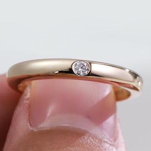 Men’s Round Cut Lab Grown Diamond Ring In 14K Yellow Gold - Classic Solitaire Wedding Band Engagement Ring-Anniversary Gift - Proposal Ring