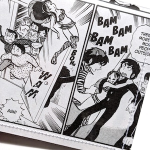 Urusei Yatsura, Lum - Upcycled Recycled Manga Comic BiFold Vinyl Wallet