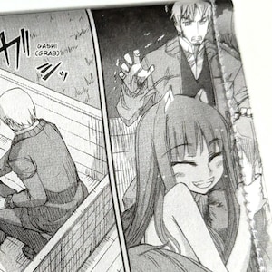 Spice and Wolf - Upcycled Recycled Manga Comic BiFold Vinyl Wallet