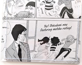 Princess Jellyfish Kuragehime - Upcycled Recycled Manga Comic BiFold Vinyl Wallet