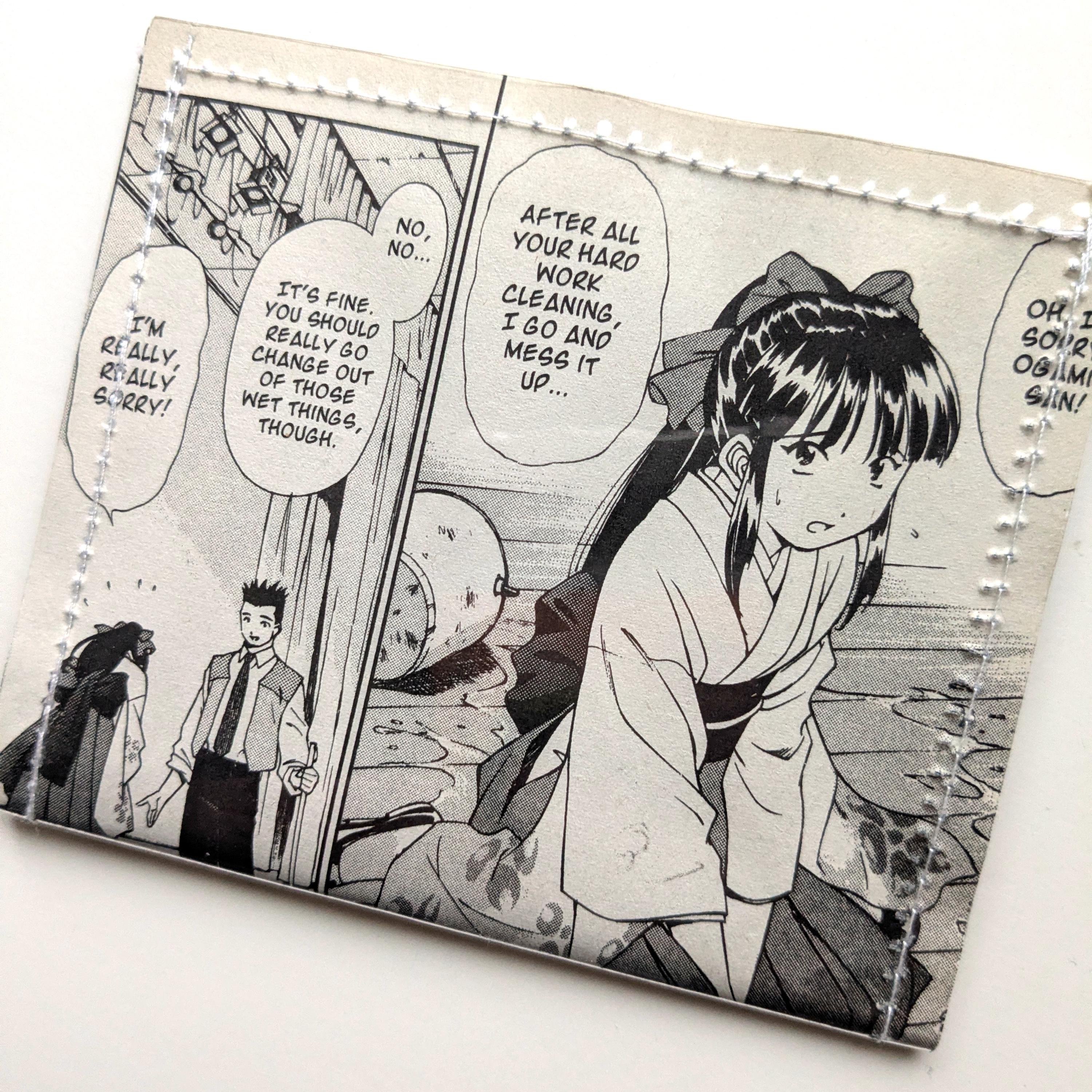 Sakura Wars Sakura Taisen - Upcycled Recycled Manga Comic Bifold