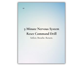 5-Minute Nervous System Reset Drill (Digital Download)
