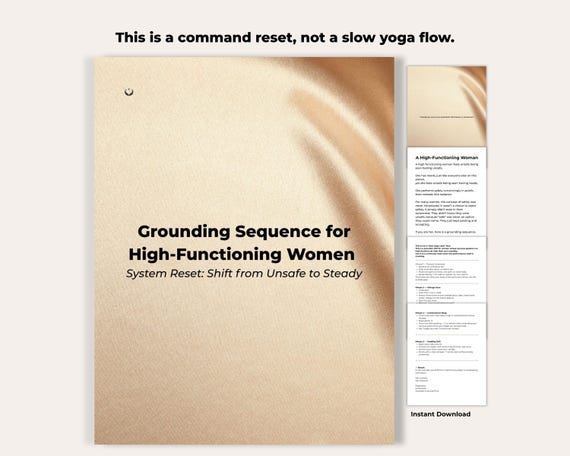 Nervous System Reset Ritual: Grounding Sequence for High-Functioning Women (Digital Download)