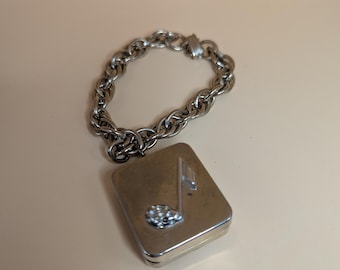 Reuge Ste Croix Single Charm Musical Bracelet