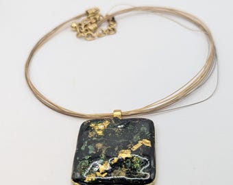 Signed Chico's Choker Pendant Necklace