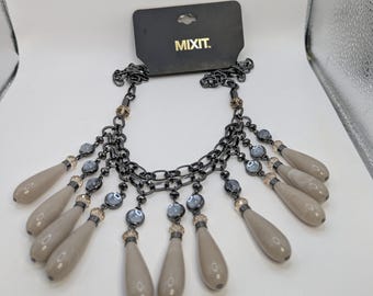 24" Mixit Beaded Bib Necklace (New)