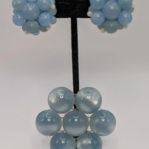 Very Vintage Lucite Pin and Beaded Clip Ons