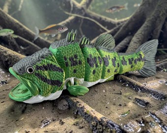 3D Printed Articulated Largemouth Bass