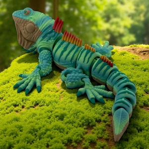 3D Printed Iguana Figurine