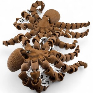 3D Printed Octopus Sculpture: USA-Made Marine Life Decor
