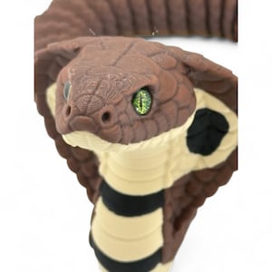3D Printed Cobra with glass eyes