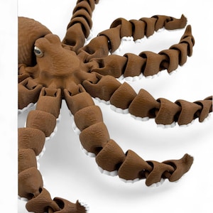 3D Printed Octopus Sculpture: USA-Made Marine Life Decor