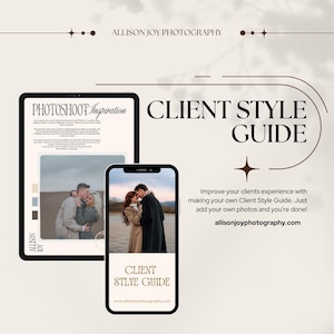 Stilguide för fotografer, klienter, mallar för posering och outfittips