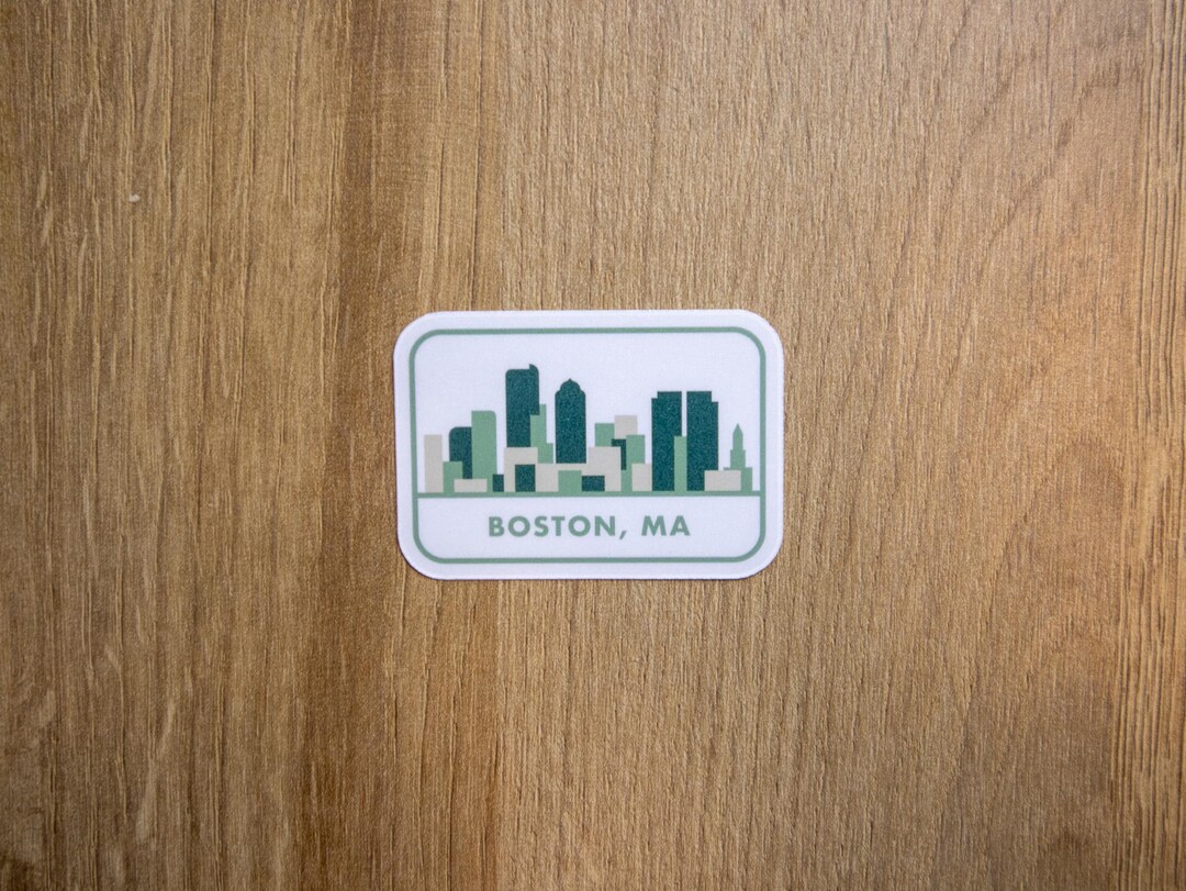 Boston, Massachusetts Skyline Vinyl Decal | Waterproof Sticker - Etsy