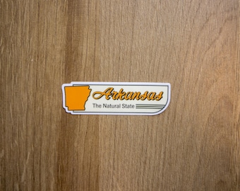 Arkansas Vinyl Decal | Natural State Waterproof Sticker