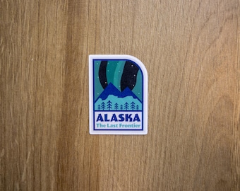 Alaska Vinyl Decal | Last Frontier Waterproof Laptop Sticker