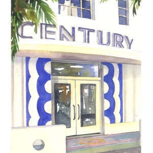 century Hotel, giclee fine art print