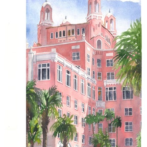 Don Cesar Hotel in St. Petersburg, Florida.  Offered as a Giclée  fine art print