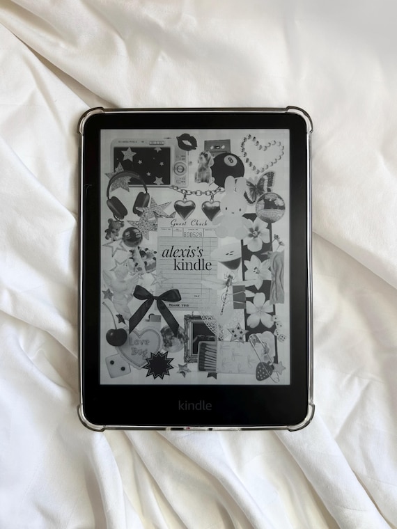 Custom Y2K Kindle Lockscreen | Personalized Name Collage (Digital Download)