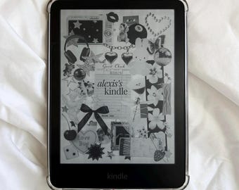 Benutzerdefinierte Y2K Kindle Sperrbildschirm | Personalisierte Namenscollage (Digitaler Download)