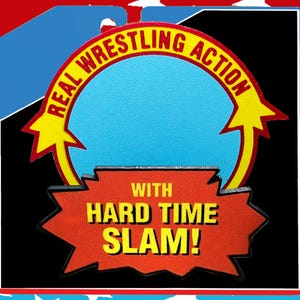 Real Wrestling Action WWF Hasbro Big Boss Man &quot;Hard Time Slam&quot; custom display stand