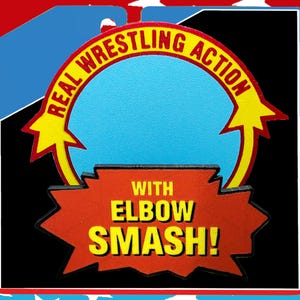 Real Wrestling Action WWF Hasbro "Macho Man" Randy Savage "Elbow Smash" custom display stand