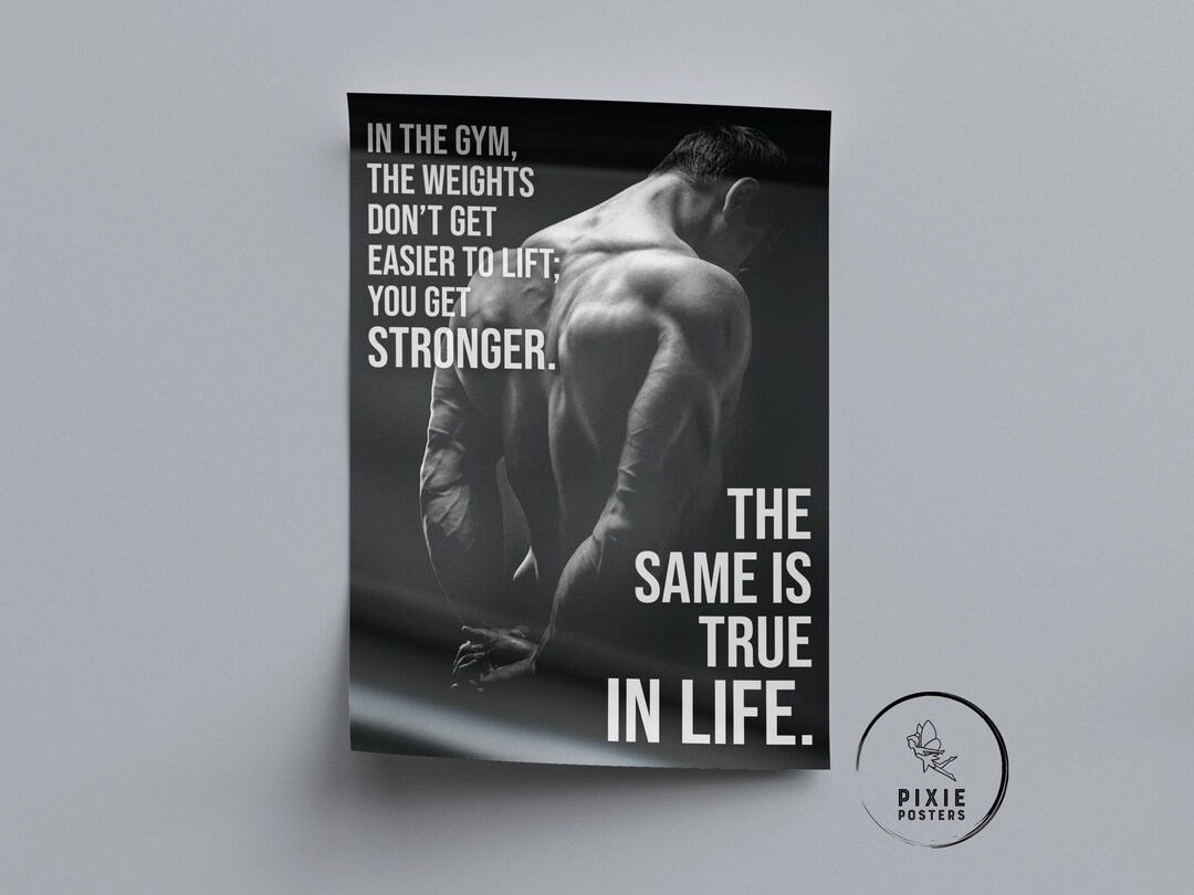Gym Wall Art Motivational Posters Exercise Poster Workout Prints 043 - Etsy