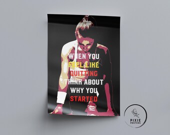 Gym Wall Art Motivational Posters Exercise Poster Workout Prints 025