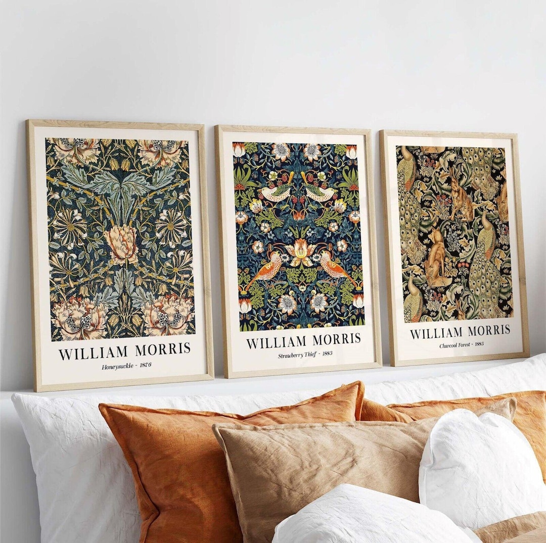 Vintage William Morris Wall Art Posters Set of 3 Frameless Art Poster ...