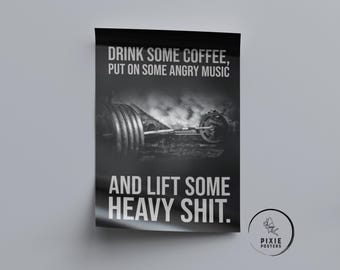 Gym Wall Art Motivational Posters Exercise Poster Workout Prints 065