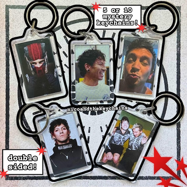 Twenty One Pilots 5 or 10 Keychains Set Bundle Mystery!