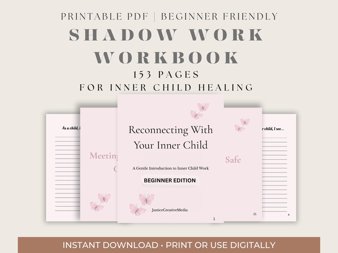 Shadow Work Journal PDF, Inner Child Healing Workbook, Guided Self ...