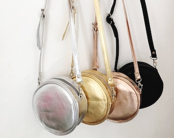 Olive Round Crossbody Bag (Ready to Ship)