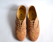 Confetti cork vegan pony oxford shoes (Ready to Ship)