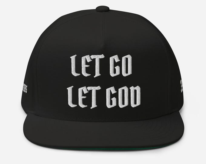 Let Go Let God Proverbs 3:5 Flat Bill Cap
