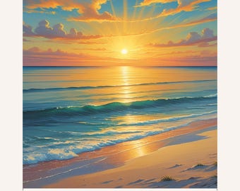 Inspirational Beach Wall Art- Digital Download for Home or Office